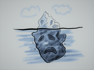 The sad iceberg reflects the fact most sexual abuse of dyslexics is never reported